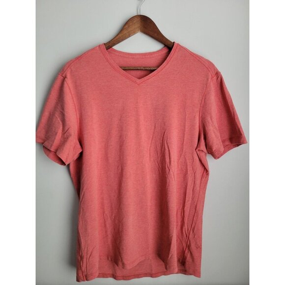 Lululemon Shirt Men's Medium 5 Year Basic Tee Red Gym Crewneck Cotton Lyocell - Picture 1 of 3